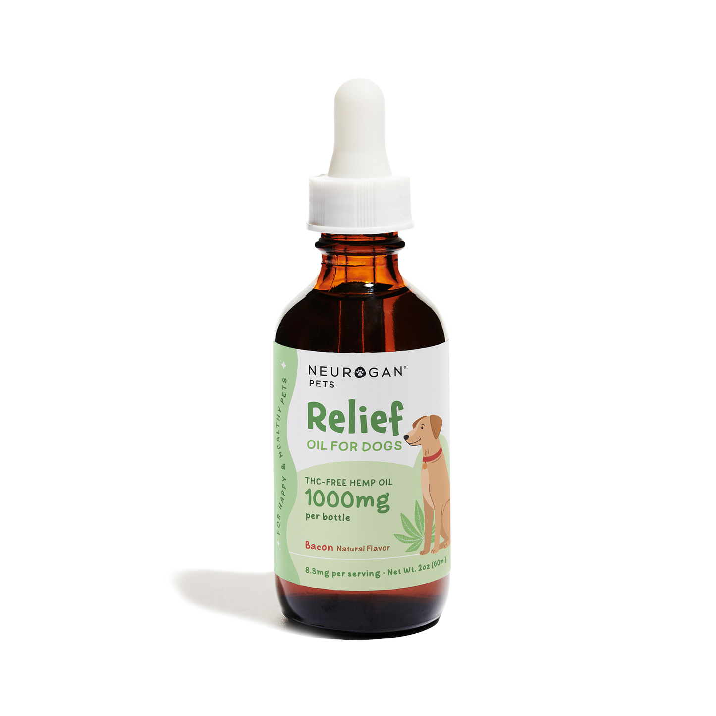 Bacon Flavor Hemp Dog Oil - Neurogan Pets