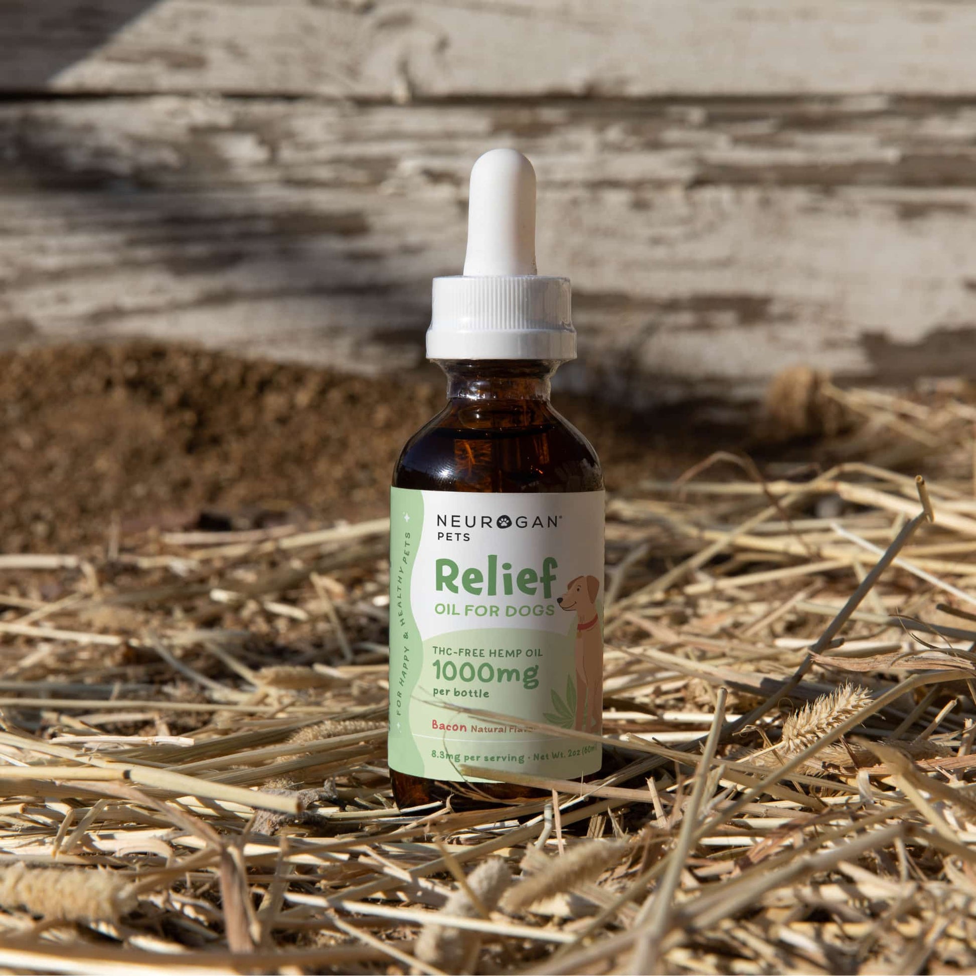 Bacon Flavor CBD Dog Oil - Neurogan Pets